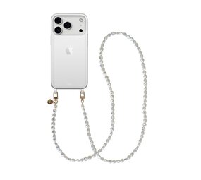 xoxo Wildhearts iPhone 17 Pro - Pearlfection Coque en transparente avec cordon - long cordon