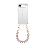 xoxo Wildhearts iPhone 17 Air - Funky Hearts (Champagne Pearl) Coque en transparente avec cordon