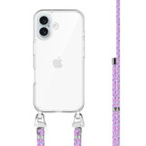 xoxo Wildhearts iPhone 17 - Purple Fever Coque en transparente avec cordon