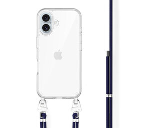 xoxo Wildhearts iPhone 17 - Navy Overload Coque en transparente avec cordon