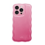 xoxo Wildhearts Glossy Wavy Case Pink Sorbet - iPhone 14 Pro coque