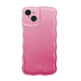 xoxo Wildhearts Glossy Wavy Case Pink Sorbet - iPhone 15 coque