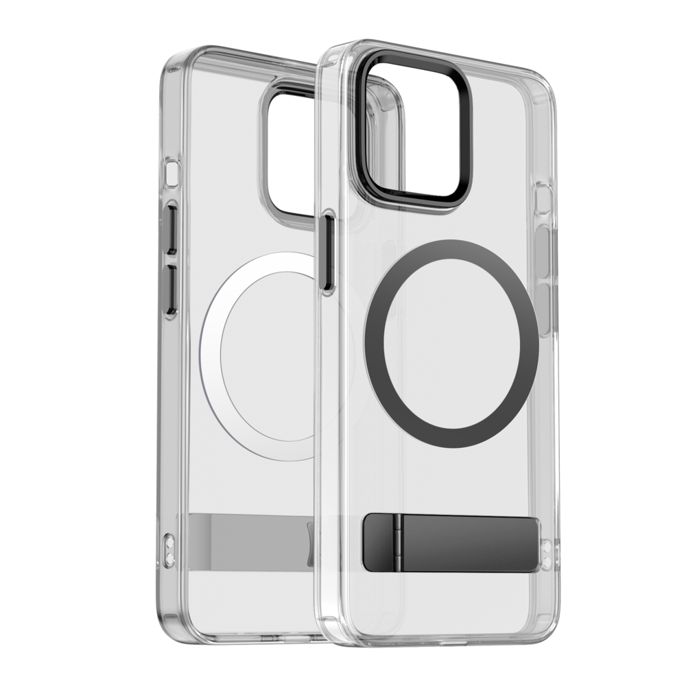 Coverzs Coverzs iPhone 13 MagSafe hardcase avec debout (noir)