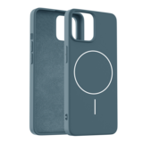 Coverzs iPhone 13 coque MagSafe en silicone 'Slim' (bleu foncé)