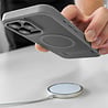 Coverzs Coverzs iPhone 13 matte MagSafe case avec debout (gris)