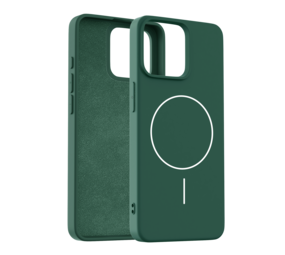 Coverzs iPhone 14 Pro Max coque MagSafe en silicone 'Slim' (vert)