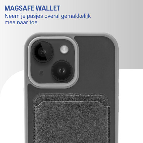 Coverzs Coverzs iPhone 15 matte MagSafe case avec debout (gris)