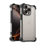 Ceezs iPhone 15 Pro Max TPU Shock case avec protection de la caméra (noir)