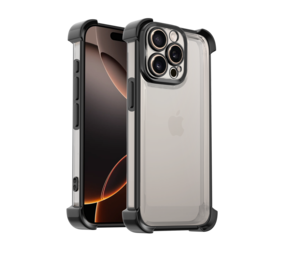 Ceezs iPhone 15 Pro Max TPU Shock case avec protection de la caméra (noir)