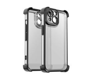 Ceezs iPhone 15 TPU Shock case avec protection de la caméra (noir)