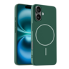 Coverzs Coverzs iPhone 16 coque MagSafe en silicone 'Slim' (vert)