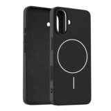 Coverzs iPhone 16 coque MagSafe en silicone 'Slim' (noir)