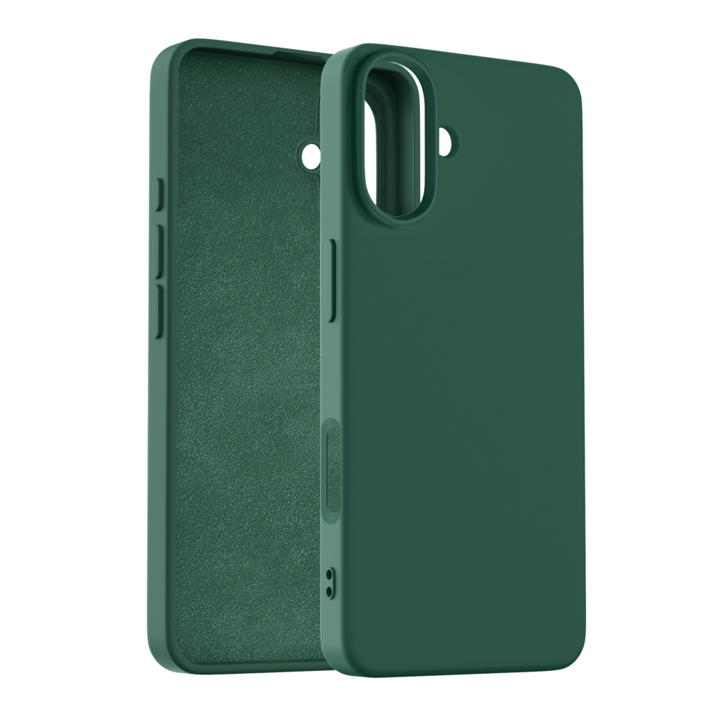 Coverzs Coverzs iPhone 16 Plus coque MagSafe en silicone 'Slim' (vert)