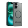 Coverzs Coverzs iPhone 16 Plus matte MagSafe case avec debout (gris)