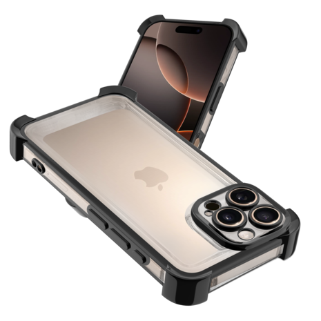 Ceezs Ceezs iPhone 16 Pro Max TPU Shock case avec protection de la caméra (noir)