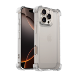 Ceezs iPhone 16 Pro Max TPU Shock case avec protection de la caméra (transparent)