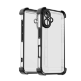 Ceezs iPhone 16 TPU Shock case avec protection de la caméra (noir)