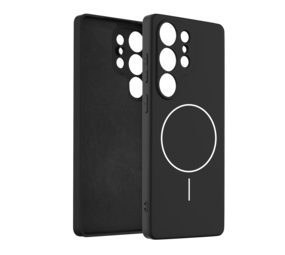 Coverzs Samsung Galaxy S24 Ultra coque MagSafe en silicone 'Slim' (noir)