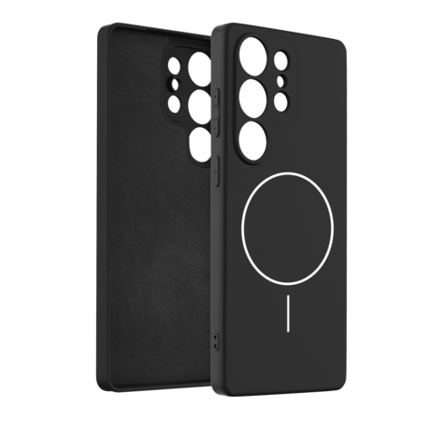 Coverzs Coverzs Samsung Galaxy S25 Ultra coque MagSafe en silicone 'Slim' (noir)