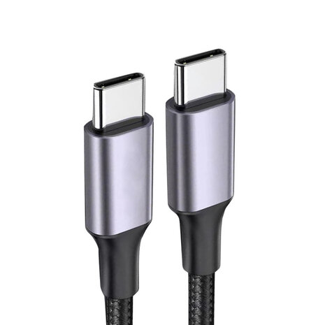 Coverzs Coverzs 100W USB-C braided câble de chargement - 0,5m (noir)