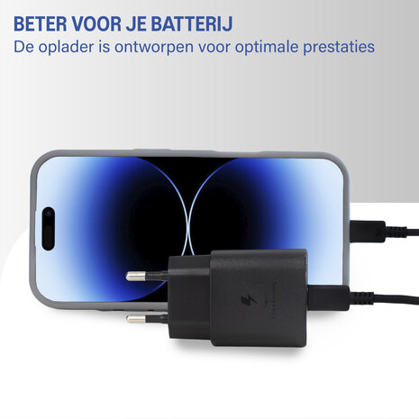Coverzs Coverzs Chargeur/adaptateur rapide 25W USB-C (noir)