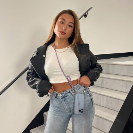 xoxo Wildhearts xoxo Wildhearts Samsung Galaxy S24 Plus - Purple Fever coque avec cordon xoxo Wildhearts xoxo Wildhearts Samsung Galaxy S24 Plus - Purple Fever coque avec cordon