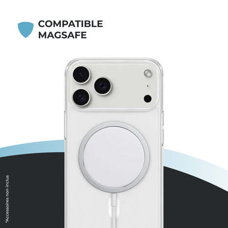 ShieldCase ShieldCase iPhone 17 Pro coque MagSafe en silicone (transparente)