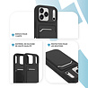 ShieldCase ShieldCase iPhone 17 Pro Max coque en silicone porte carte (noir) ShieldCase ShieldCase iPhone 17 Pro Max coque en silicone porte carte (noir)