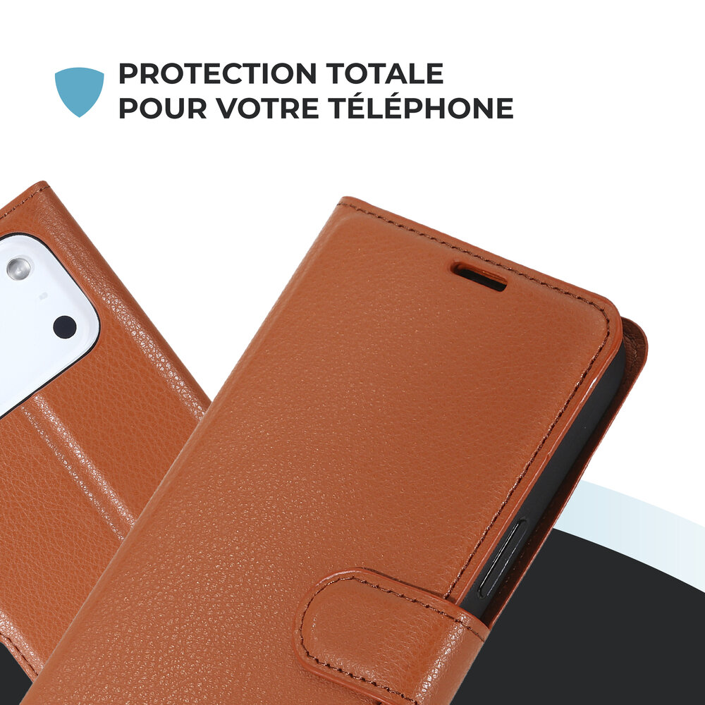 ShieldCase ShieldCase iPhone 17 Pro étui bibliothèque en cuir (marron) ShieldCase ShieldCase iPhone 17 Pro étui bibliothèque en cuir (marron)