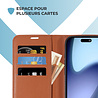 ShieldCase ShieldCase iPhone Air étui bibliothèque en cuir (marron) ShieldCase ShieldCase iPhone Air étui bibliothèque en cuir (marron)