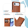 ShieldCase ShieldCase iPhone Air étui bibliothèque en cuir (marron) ShieldCase ShieldCase iPhone Air étui bibliothèque en cuir (marron)