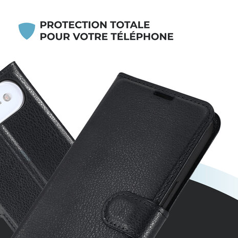 ShieldCase ShieldCase iPhone Air étui bibliothèque en cuir (noir) ShieldCase ShieldCase iPhone Air étui bibliothèque en cuir (noir)