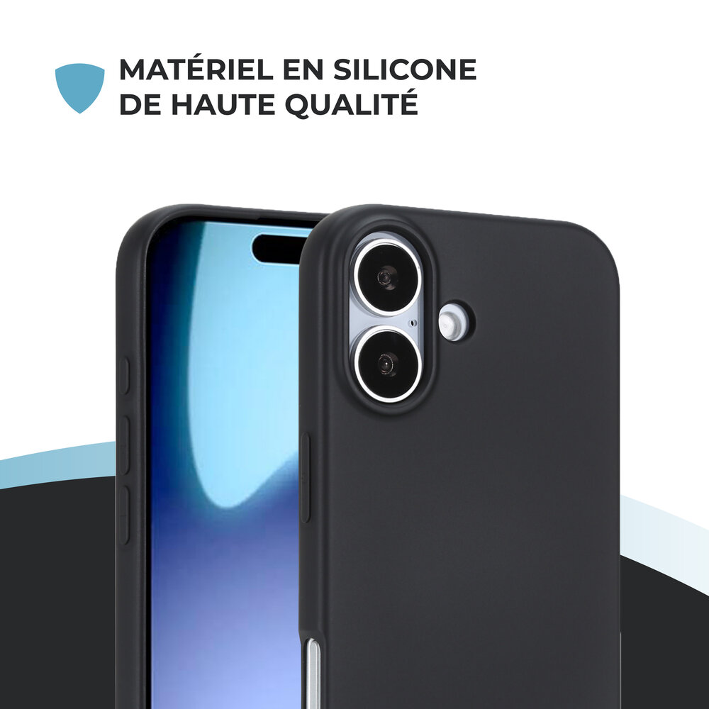 ShieldCase ShieldCase iPhone 17 coque en silicone (noir)