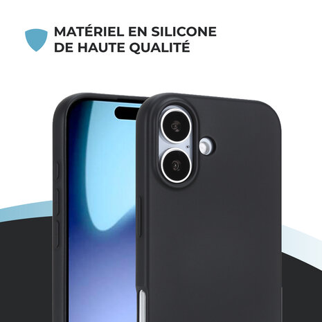 ShieldCase ShieldCase iPhone 17 coque en silicone (noir)