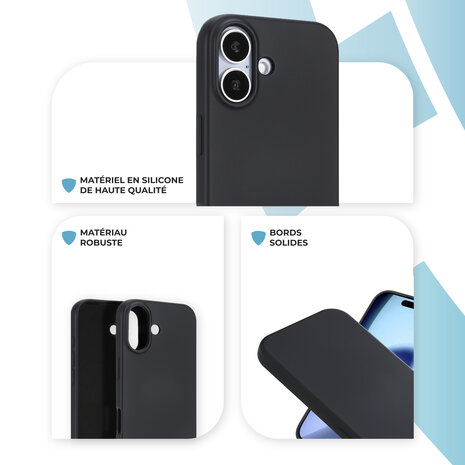 ShieldCase ShieldCase iPhone 17 coque en silicone (noir)