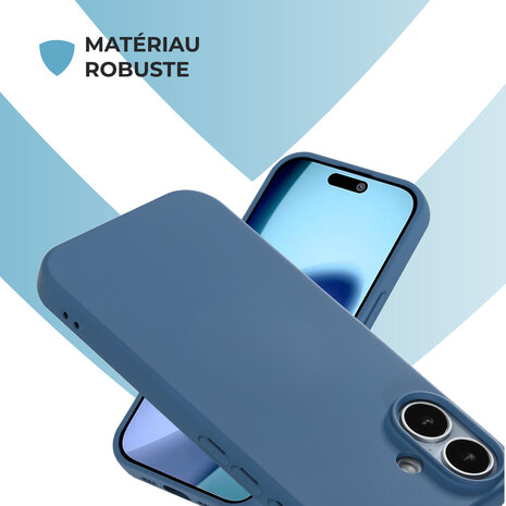 ShieldCase ShieldCase iPhone 17 coque en silicone (bleu foncé)