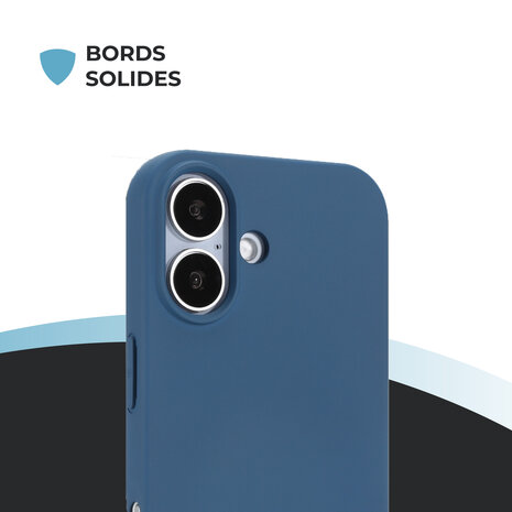 ShieldCase ShieldCase iPhone 17 coque en silicone (bleu foncé)