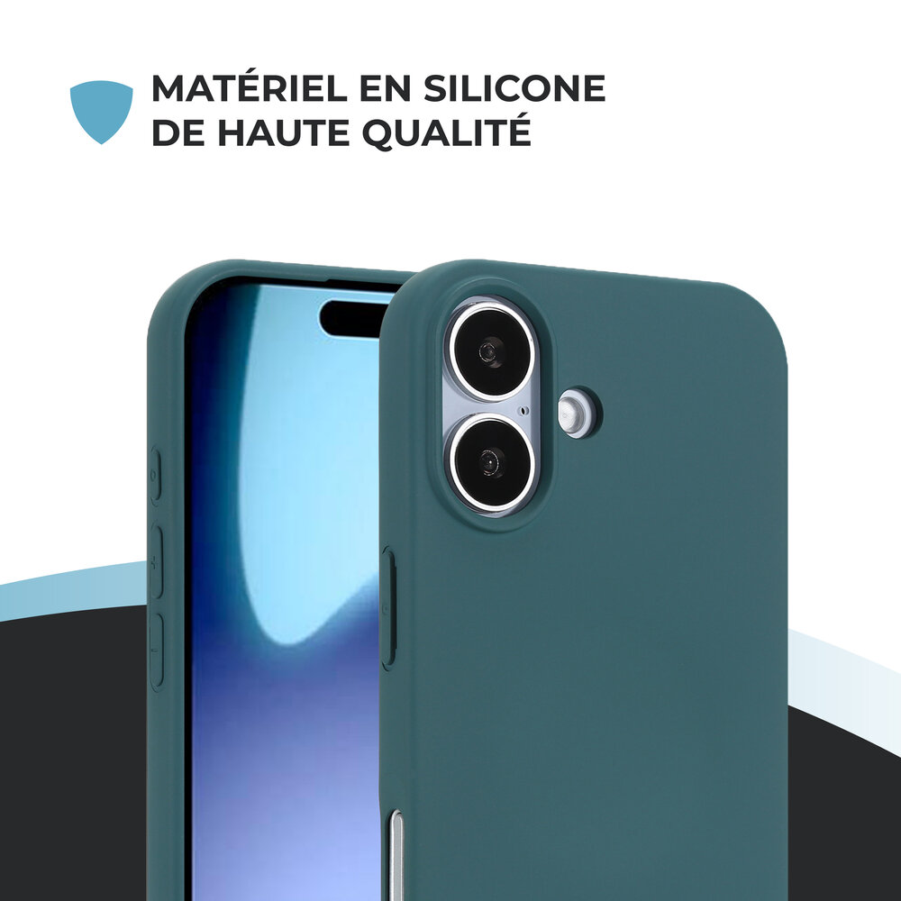 ShieldCase ShieldCase iPhone 17 coque en silicone (vert foncé)