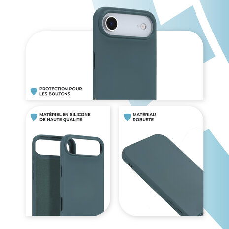 ShieldCase ShieldCase iPhone Air coque en silicone (vert foncé)
