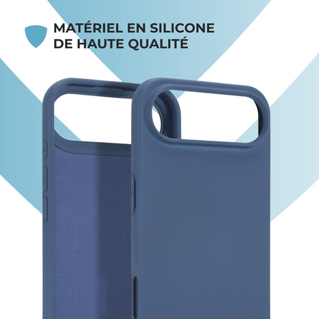 ShieldCase ShieldCase iPhone Air coque en silicone (bleu foncé)