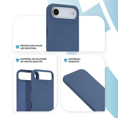 ShieldCase ShieldCase iPhone Air coque en silicone (bleu foncé)