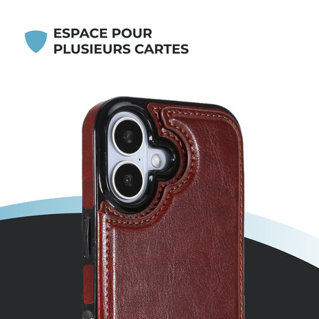 ShieldCase ShieldCase iPhone 17 étui portefeuille (marron) ShieldCase ShieldCase iPhone 17 étui portefeuille (marron)
