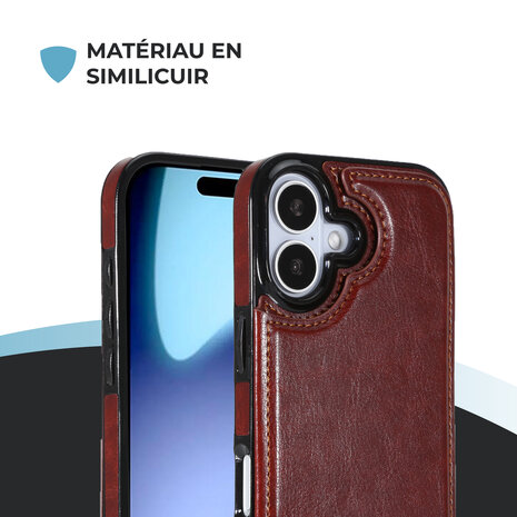 ShieldCase ShieldCase iPhone 17 étui portefeuille (marron) ShieldCase ShieldCase iPhone 17 étui portefeuille (marron)