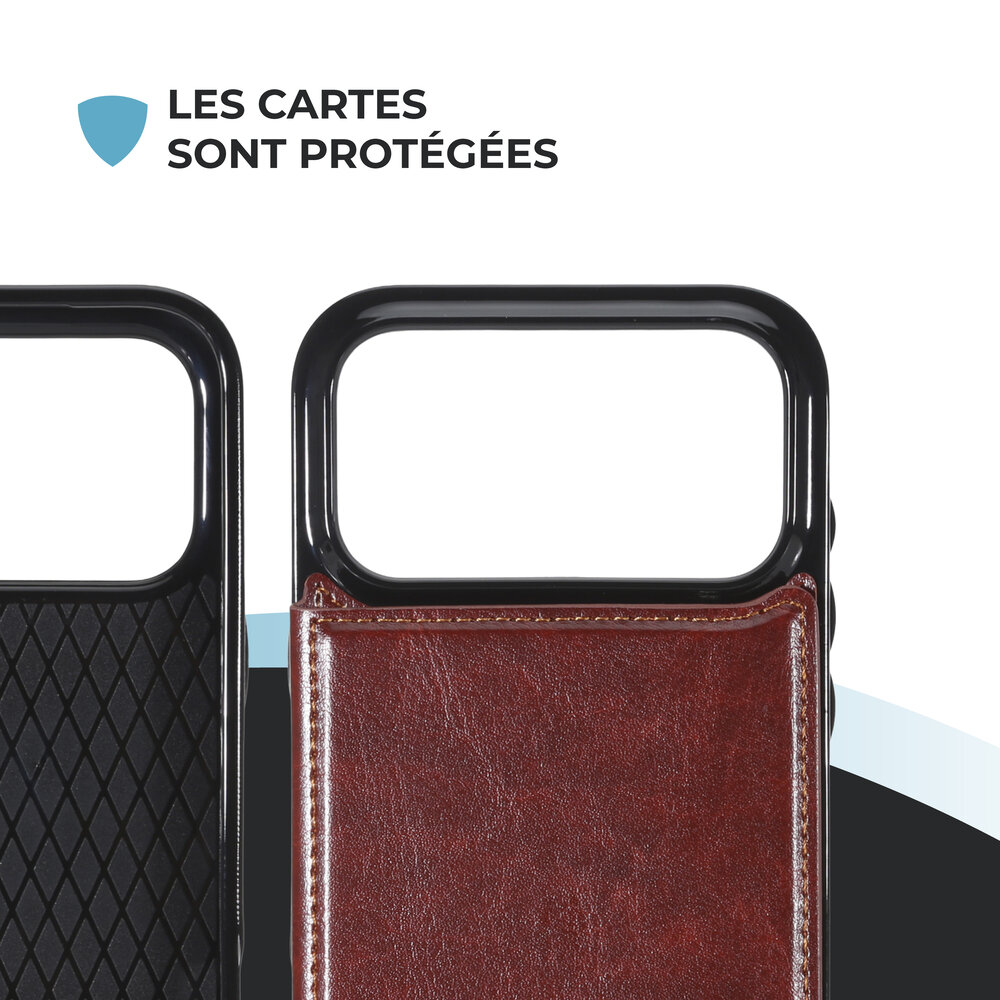 ShieldCase ShieldCase iPhone 17 Pro Max étui portefeuille (marron) ShieldCase ShieldCase iPhone 17 Pro Max étui portefeuille (marron)