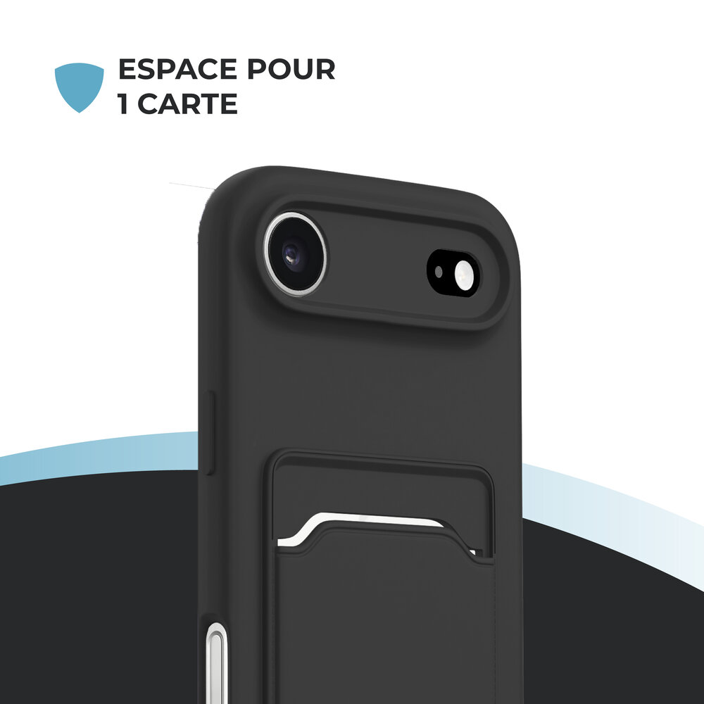 ShieldCase ShieldCase iPhone Air coque en silicone porte carte (noir)