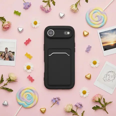 ShieldCase ShieldCase iPhone Air coque en silicone porte carte (noir)