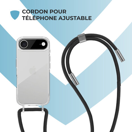 ShieldCase ShieldCase iPhone Air coque antichoc avec cordon (transparente) ShieldCase ShieldCase iPhone Air coque antichoc avec cordon (transparente)