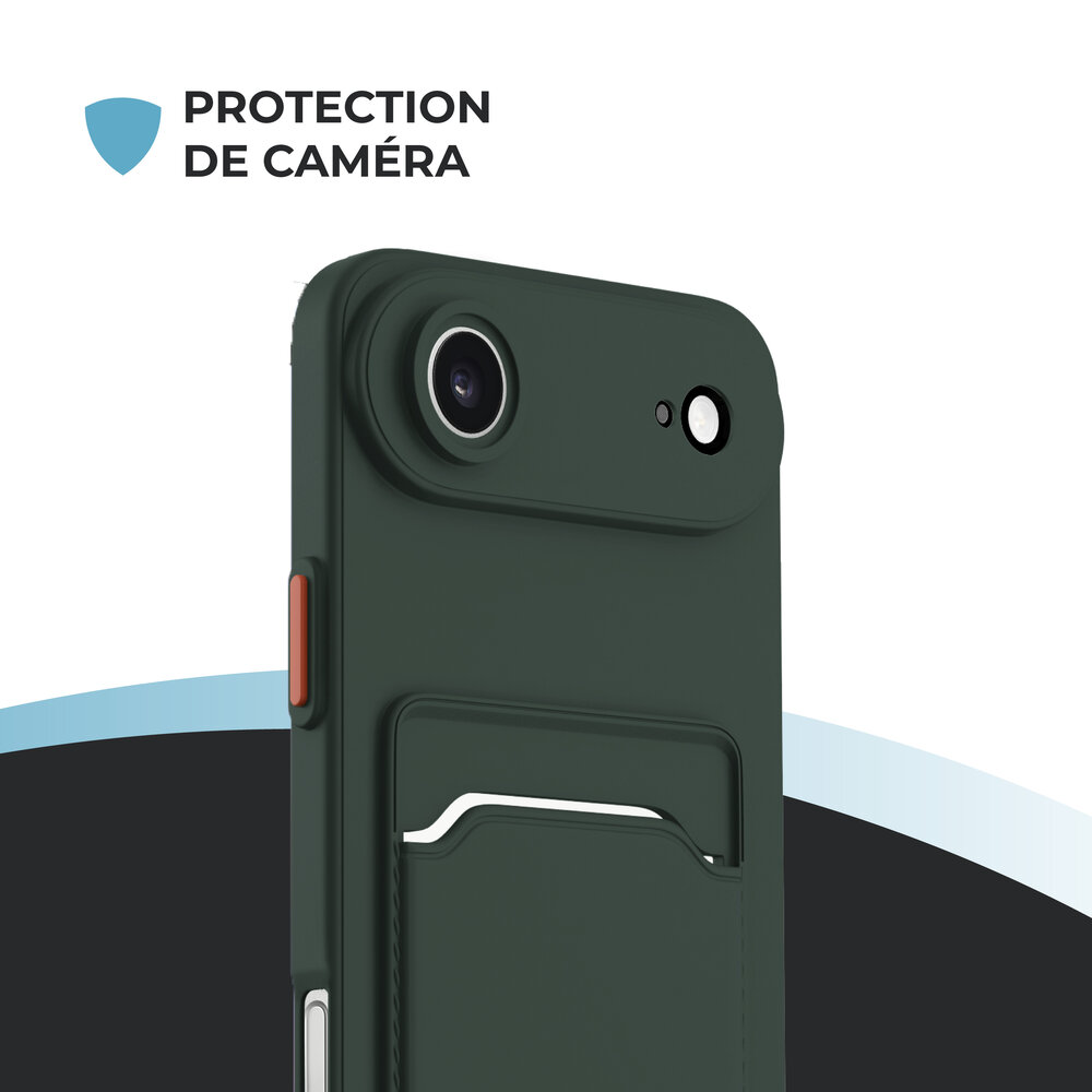 ShieldCase ShieldCase iPhone Air Back cover avec porte carte (vert foncé) ShieldCase ShieldCase iPhone Air Back cover avec porte carte (vert foncé)