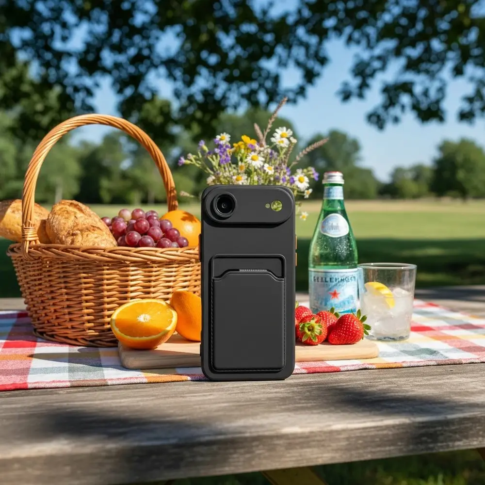 ShieldCase ShieldCase iPhone Air Back cover avec porte carte (noir) ShieldCase ShieldCase iPhone Air Back cover avec porte carte (noir)