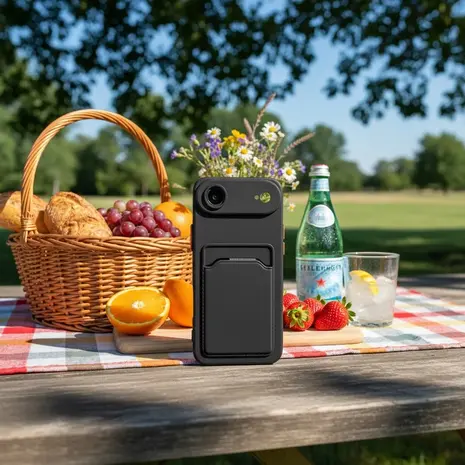 ShieldCase ShieldCase iPhone Air Back cover avec porte carte (noir) ShieldCase ShieldCase iPhone Air Back cover avec porte carte (noir)